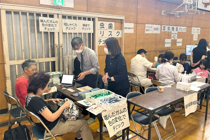 葉山町民体力測定会に3つのブースで初出店しました